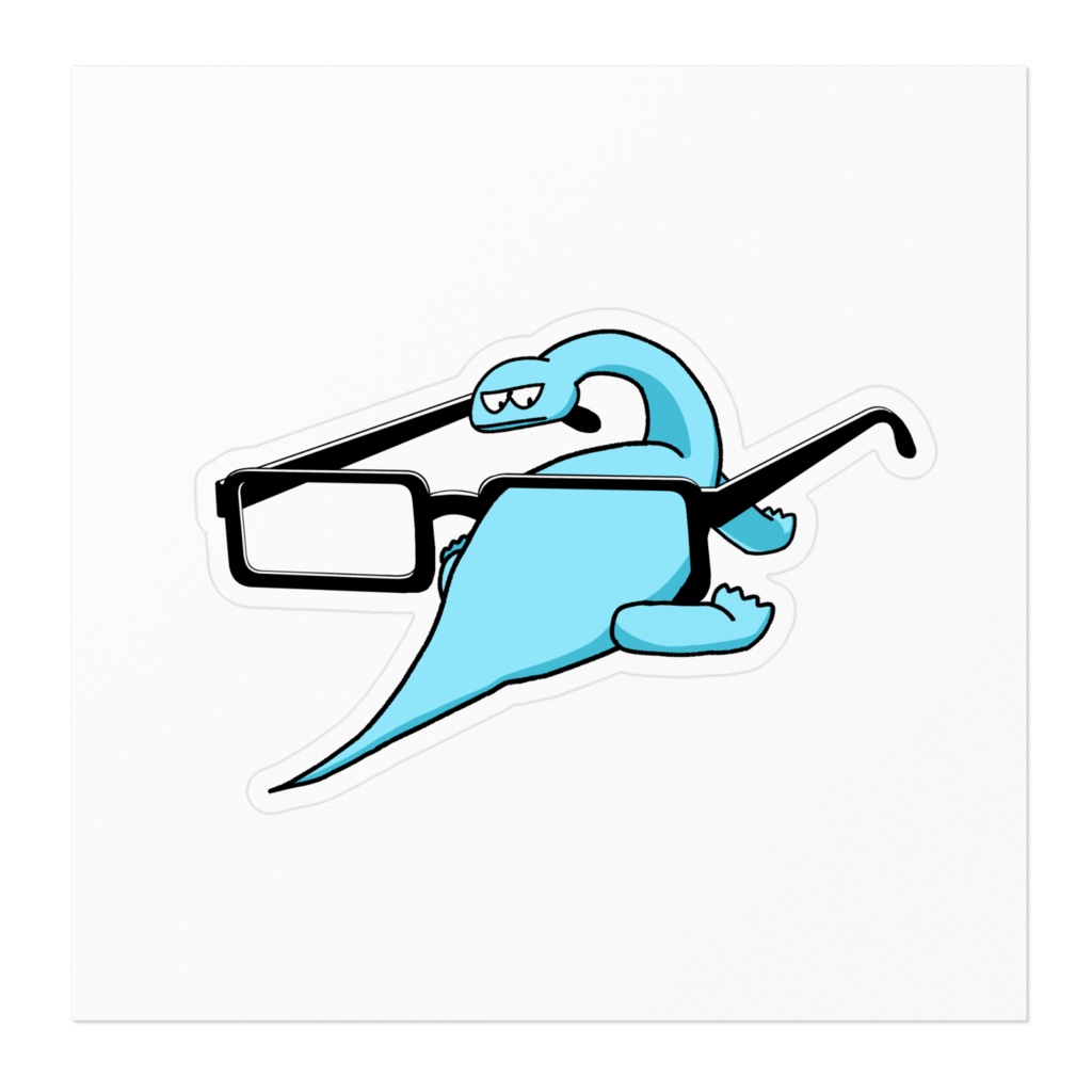 メガネにはさまるきょうりゅう ステッカー