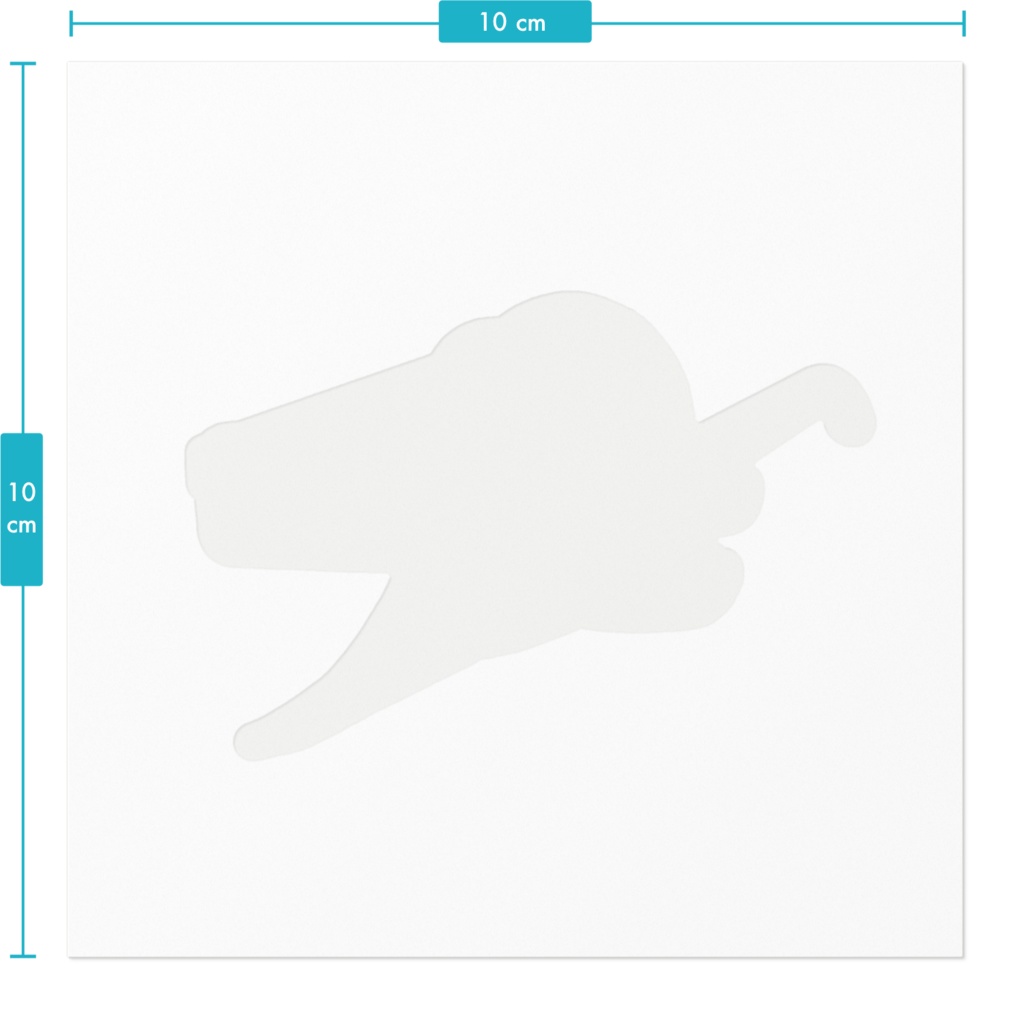 メガネにはさまるきょうりゅう ステッカー