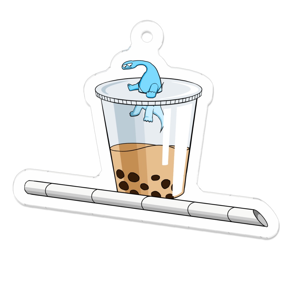 はさまるきょうりゅう(タピオカミルクティー)