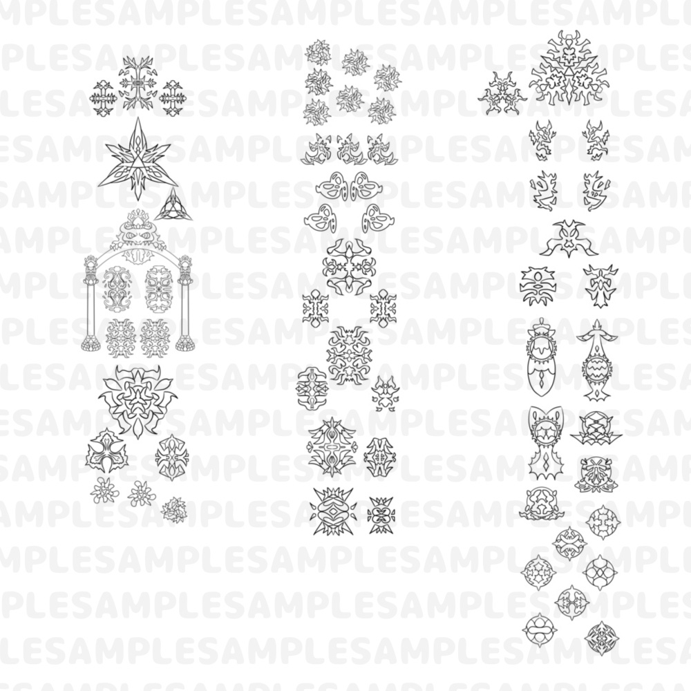 【線対胎蔵曼荼羅ぬりえ】最外院南