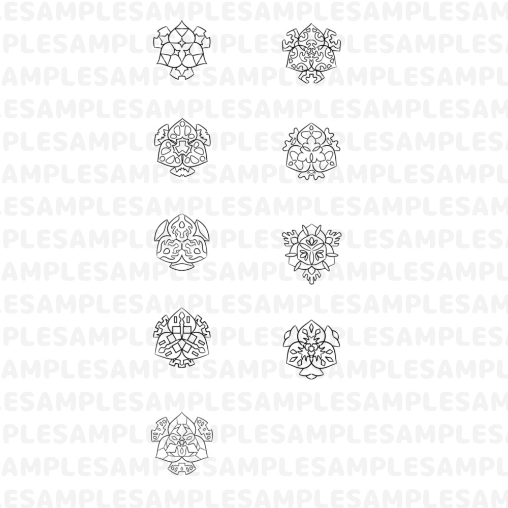 【線対胎蔵曼荼羅ぬりえ】除蓋障院