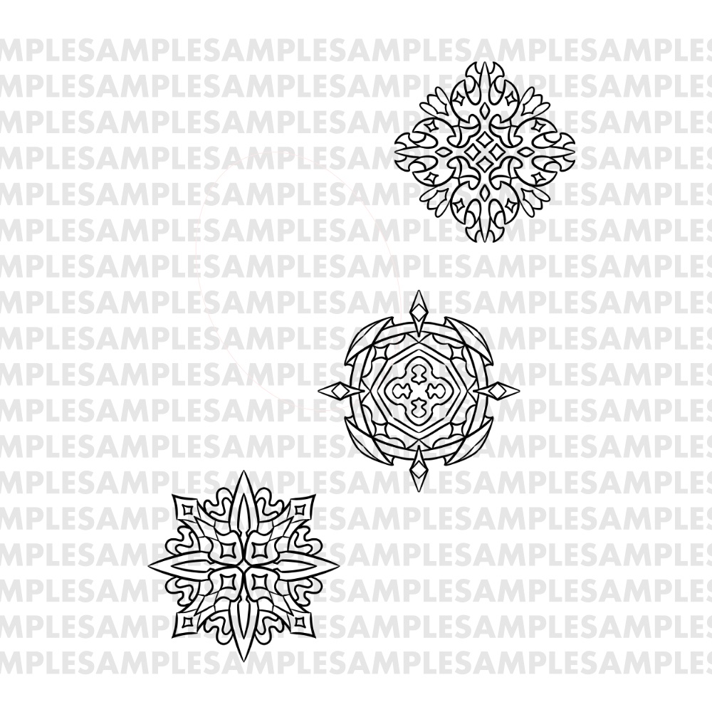 【線対薬師瑠璃光曼荼羅ぬりえ】十二神将(卯辰巳)