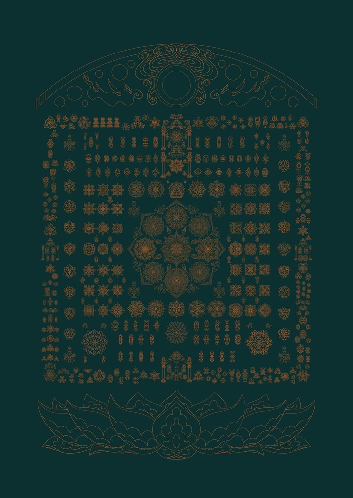 線対胎蔵曼荼羅ポスター