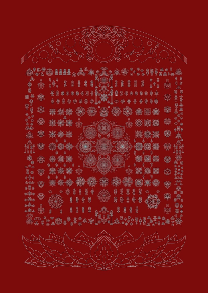 線対胎蔵曼荼羅ポスター