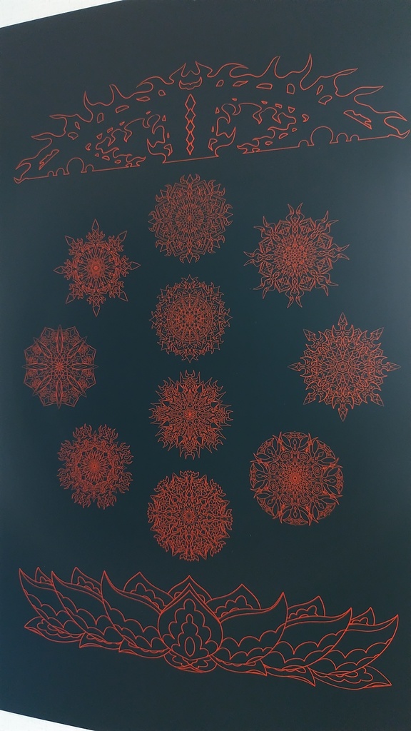 線対十忿怒尊曼荼羅ポスター