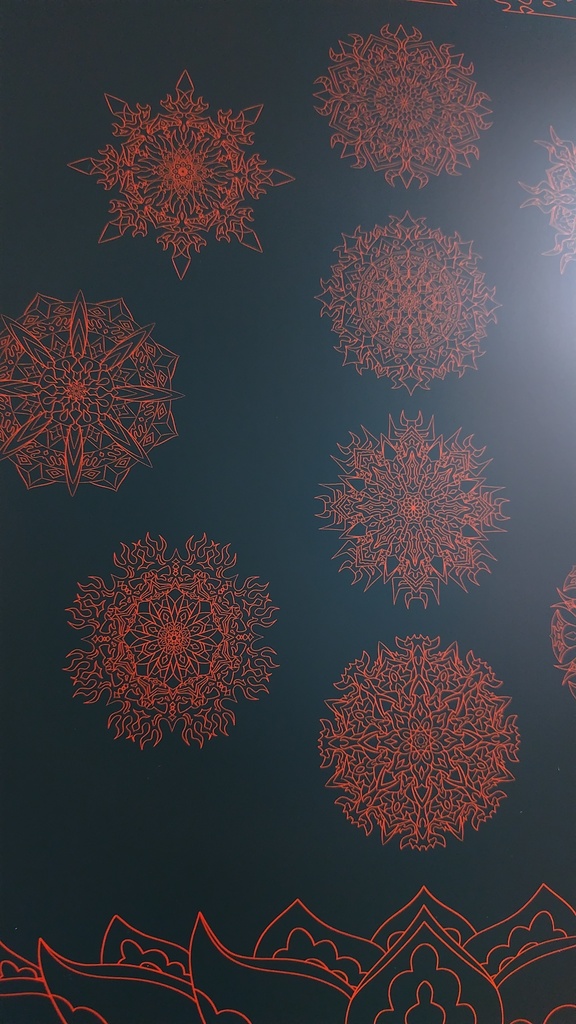 線対十忿怒尊曼荼羅ポスター