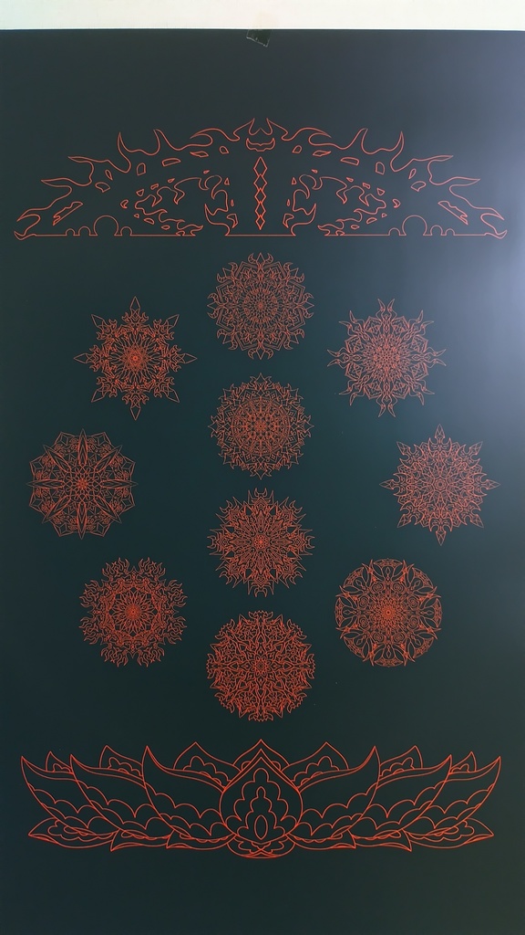 線対十忿怒尊曼荼羅ポスター