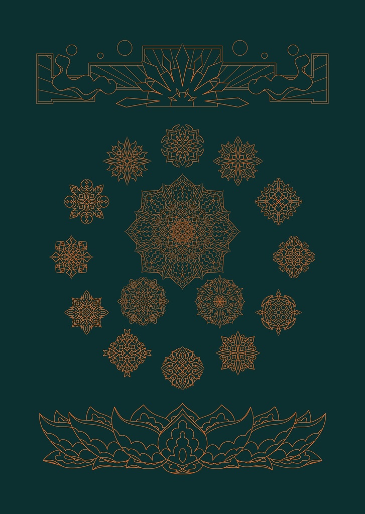 線対薬師瑠璃光曼荼羅ポスター