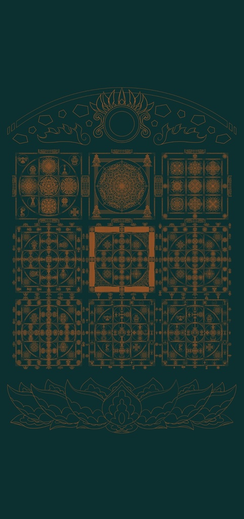 線対金剛界曼荼羅ポスター