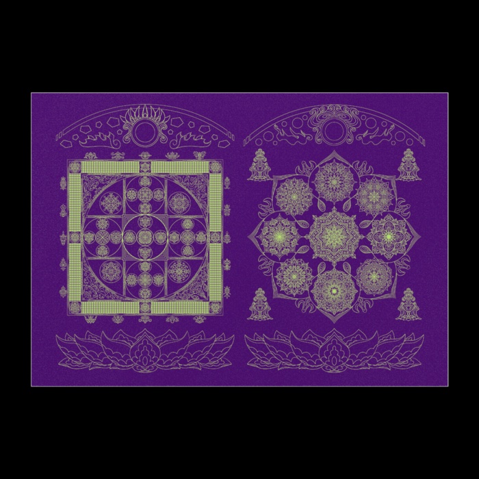 【線対曼荼羅】両部曼荼羅略式ポスター