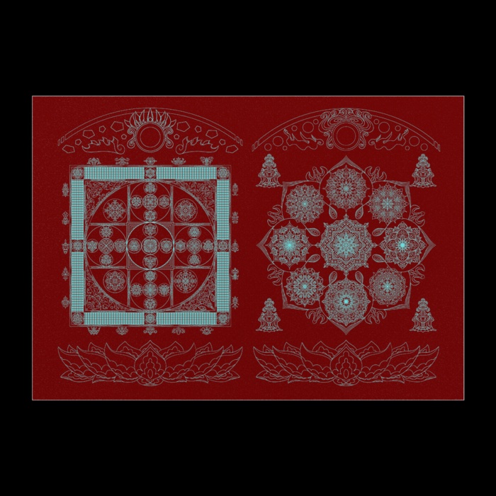 【線対曼荼羅】両部曼荼羅略式ポスター