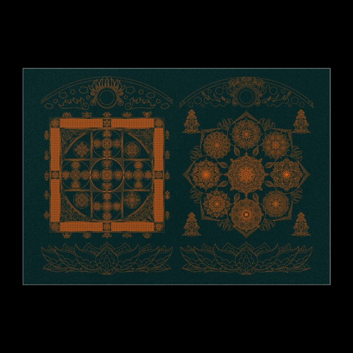 【線対曼荼羅】両部曼荼羅略式ポスター