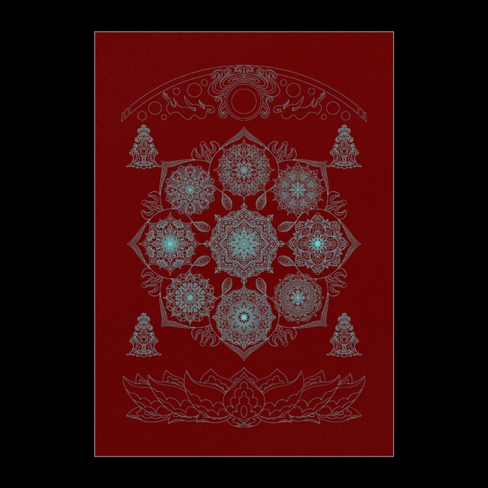 【線対曼荼羅】中台八葉院ポスター