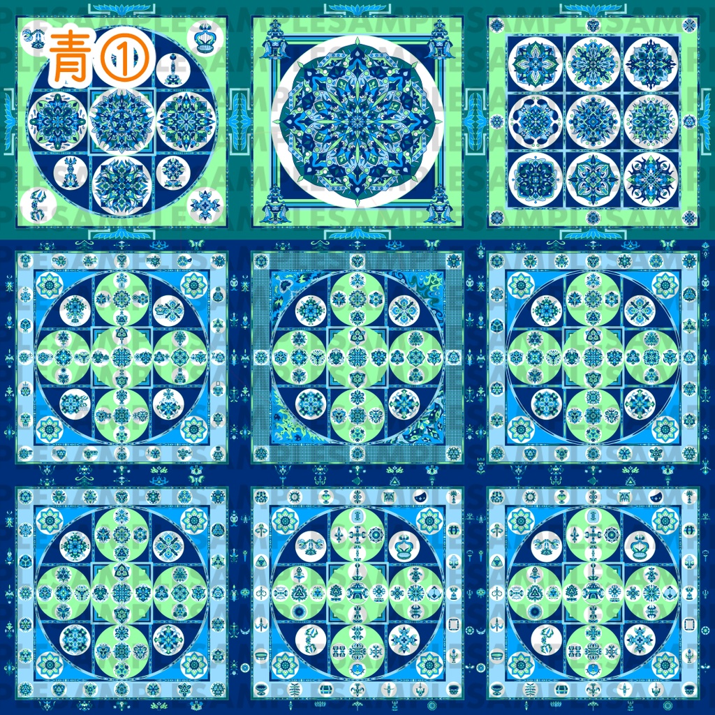 線対金剛界曼荼羅《彩色》