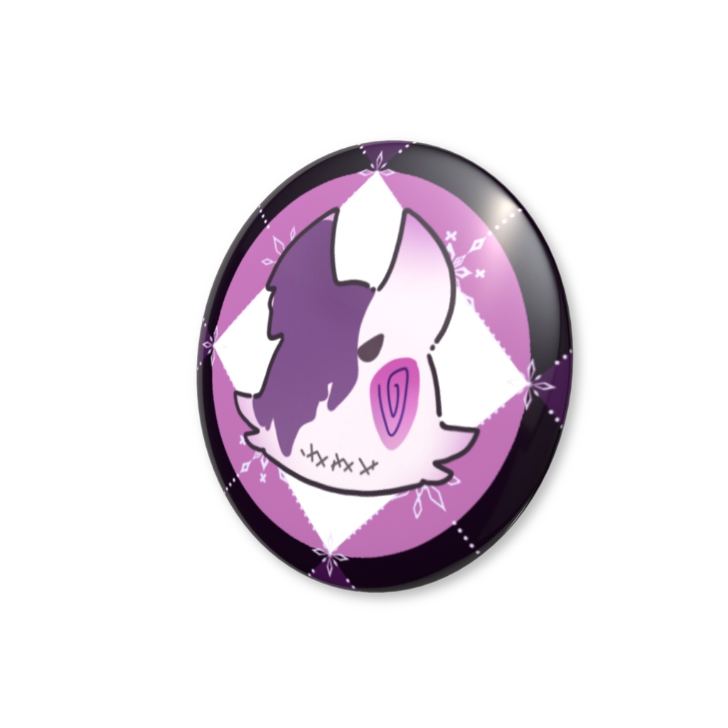 うずぬい 缶バッジ32mm(ぬい)【アマノエ/ゲーム実況者】