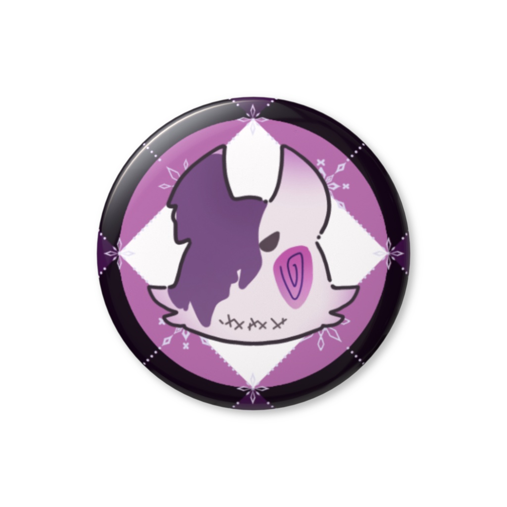 うずぬい 缶バッジ32ｍｍ（ぬい）【アマノエ／ゲーム実況者】