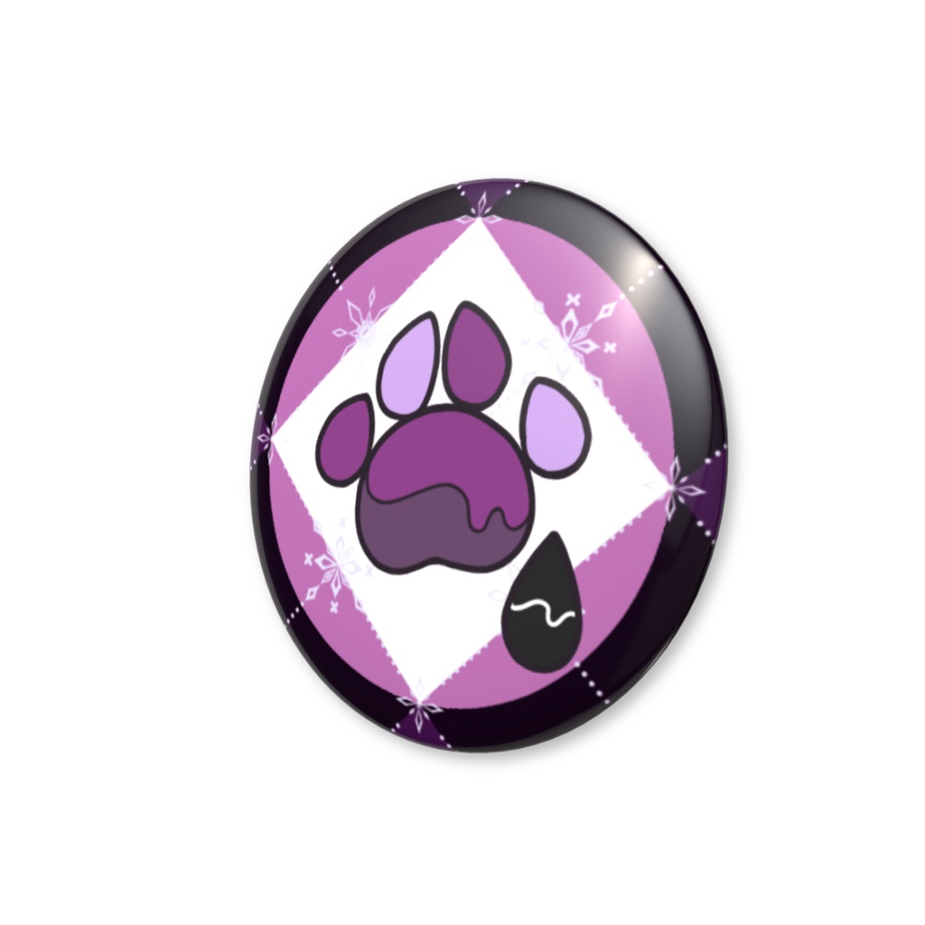 うずぬい 缶バッジ32mm(ぷに)【アマノエ/ゲーム実況者】