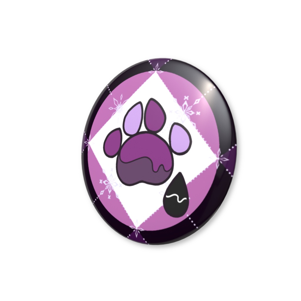 うずぬい 缶バッジ56mm(ぷに)【アマノエ/ゲーム実況者】