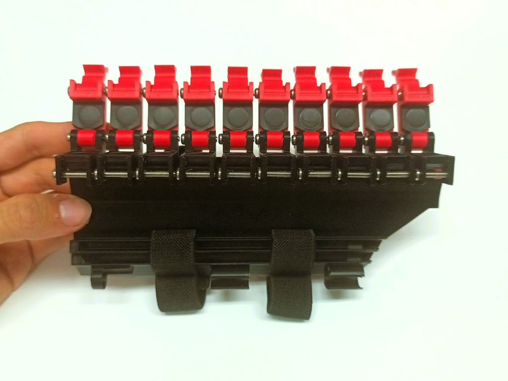 腕部装着型土壌動物採集器 SSIbioスクリューキャップマイクロチューブ専用型 赤黒【送料込み】