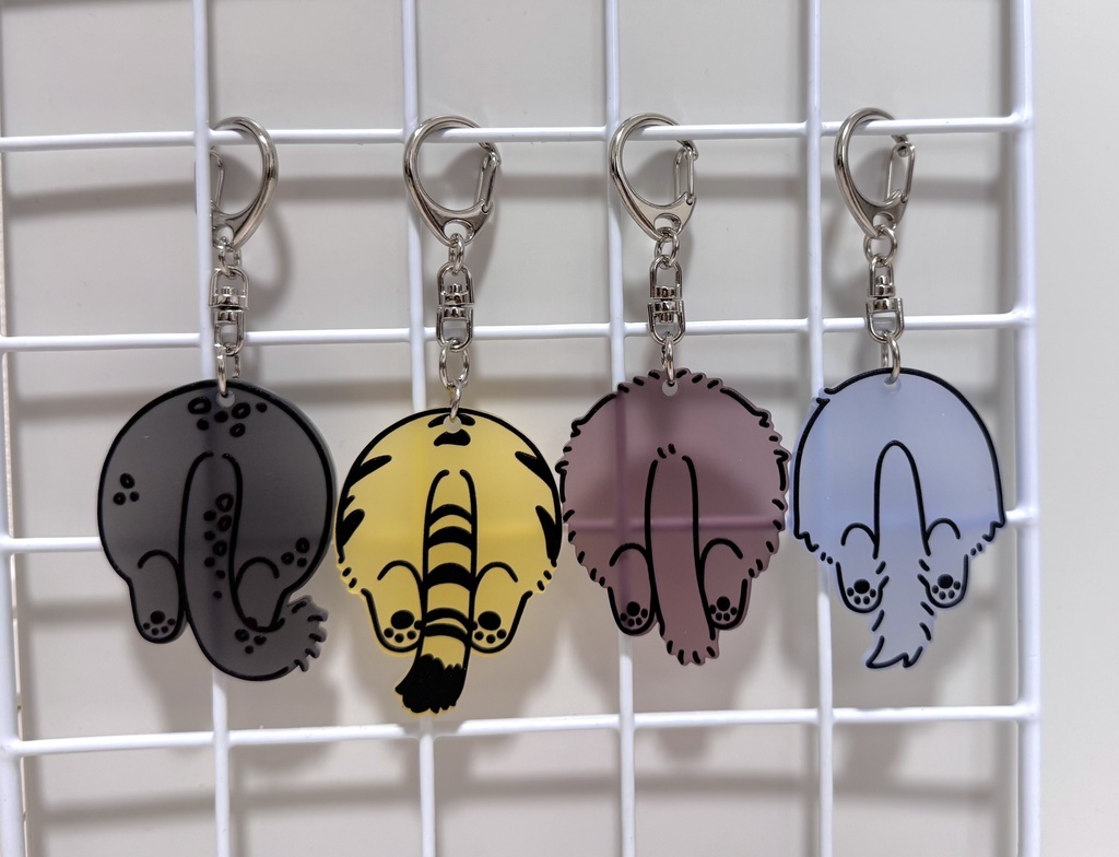 おしりアクリルキーホルダー