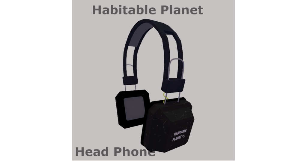 ヘッドホン型 VRChat向けアクセサリー