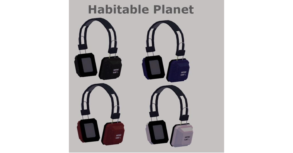 ヘッドホン型 VRChat向けアクセサリー