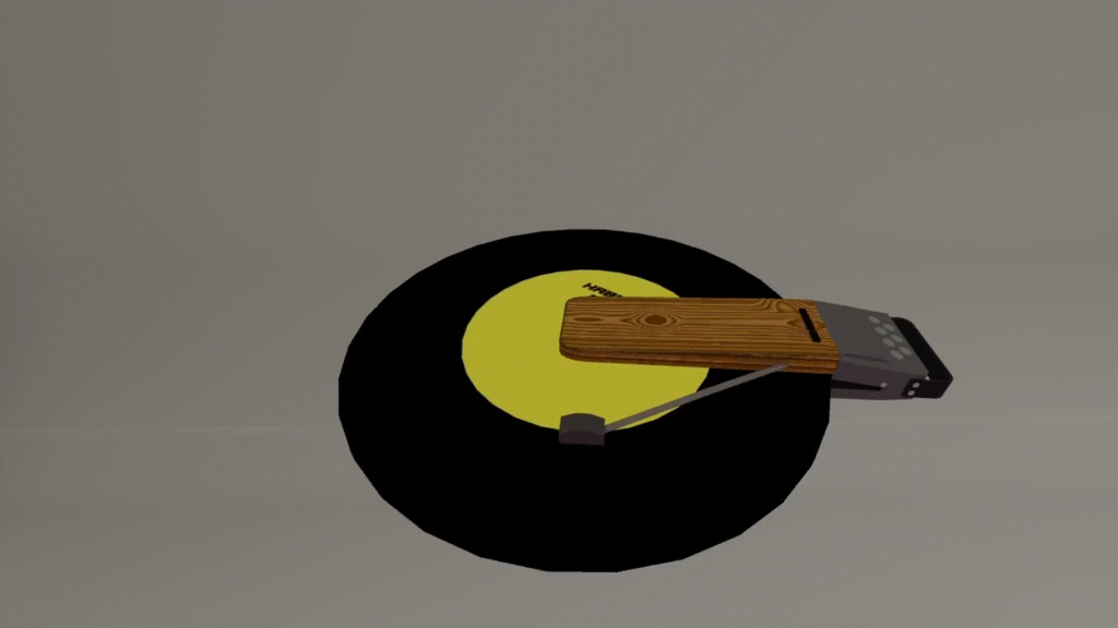 【無料/FREE】レコードプレイヤー型ヘイロー 【VRC想定】