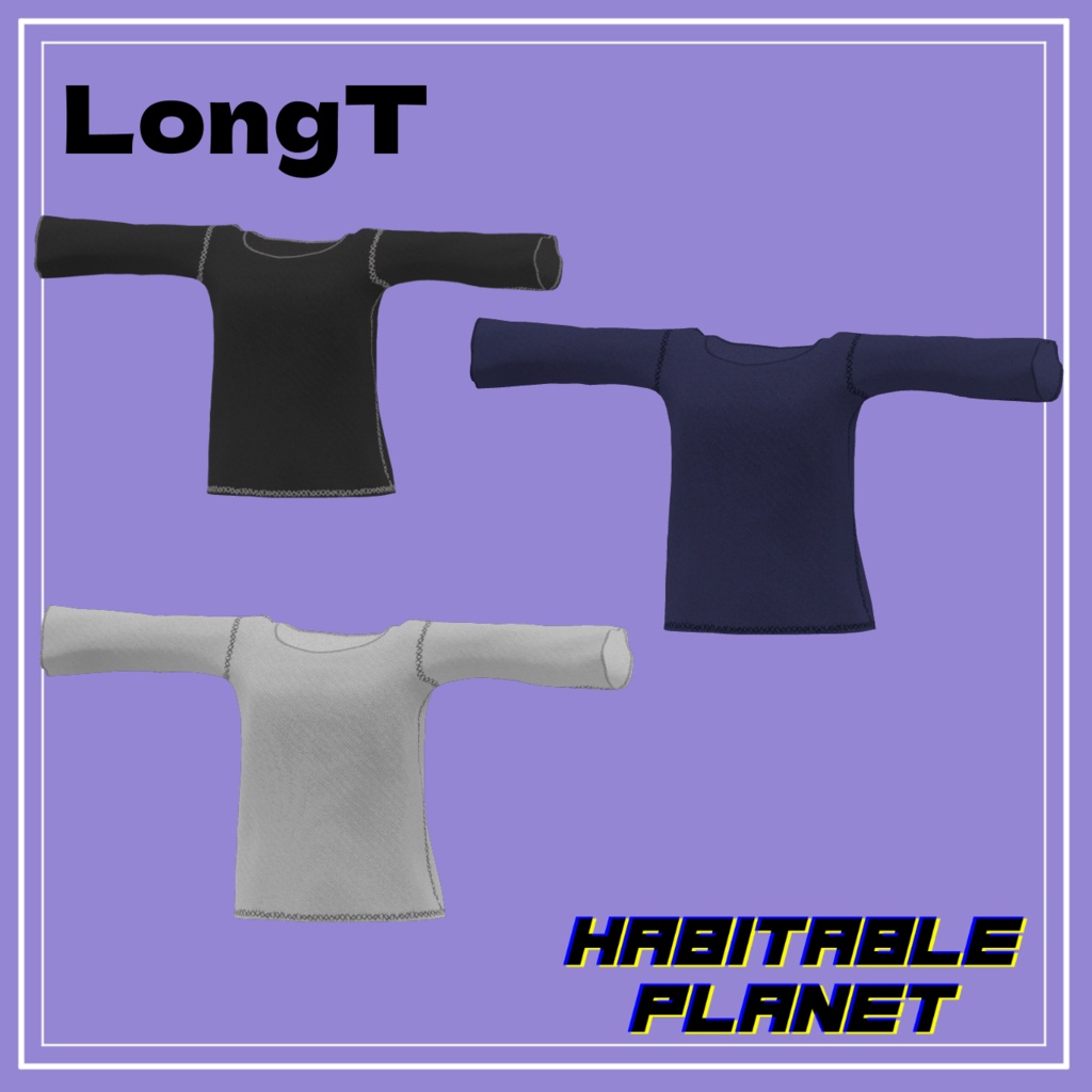 【マリシア専用】ロングTシャツ MA対応【VRChat想定】