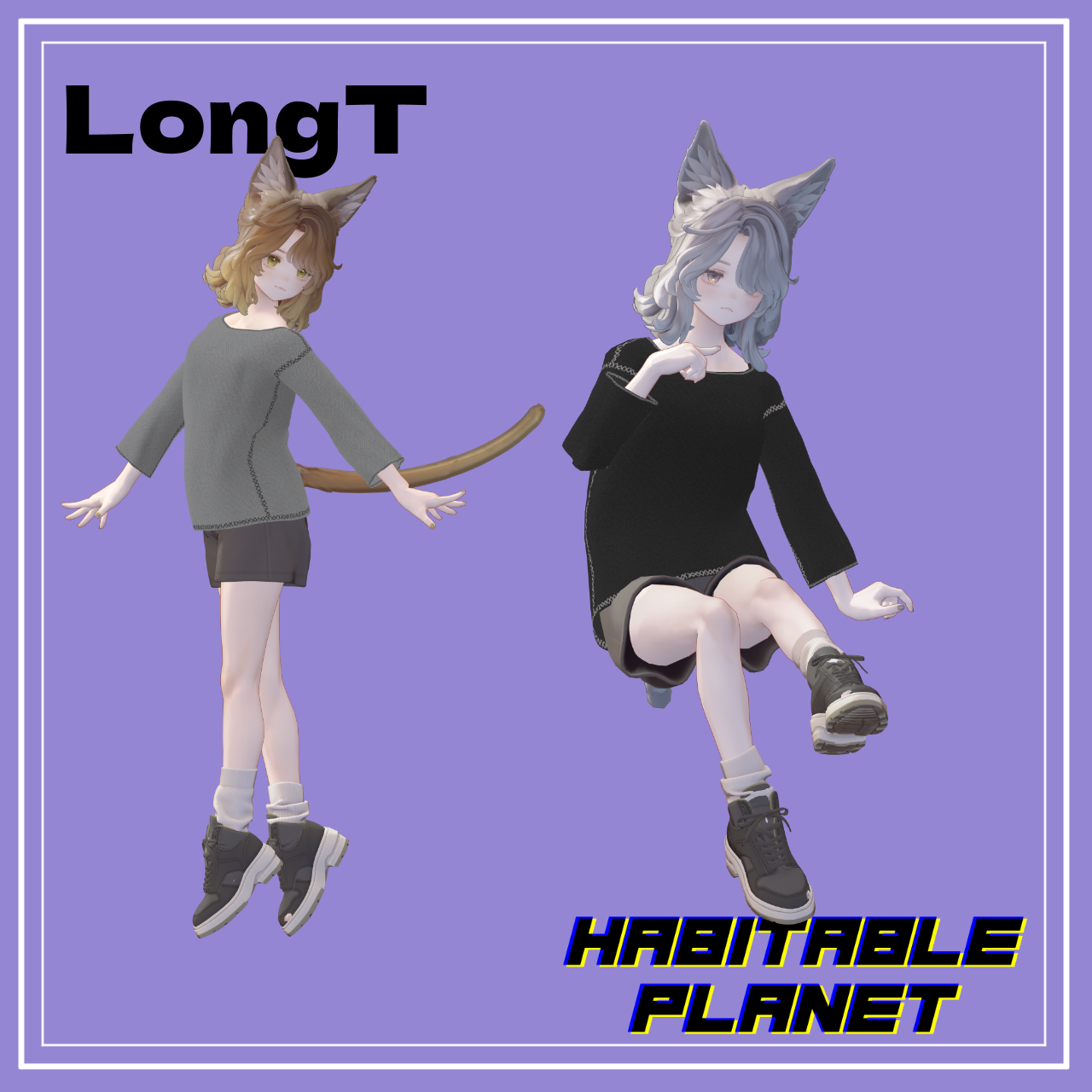 【マリシア専用】ロングTシャツ MA対応【VRChat想定】