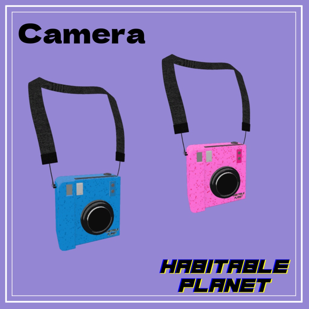 インスタントカメラ風 VRChat向けアクセサリー
