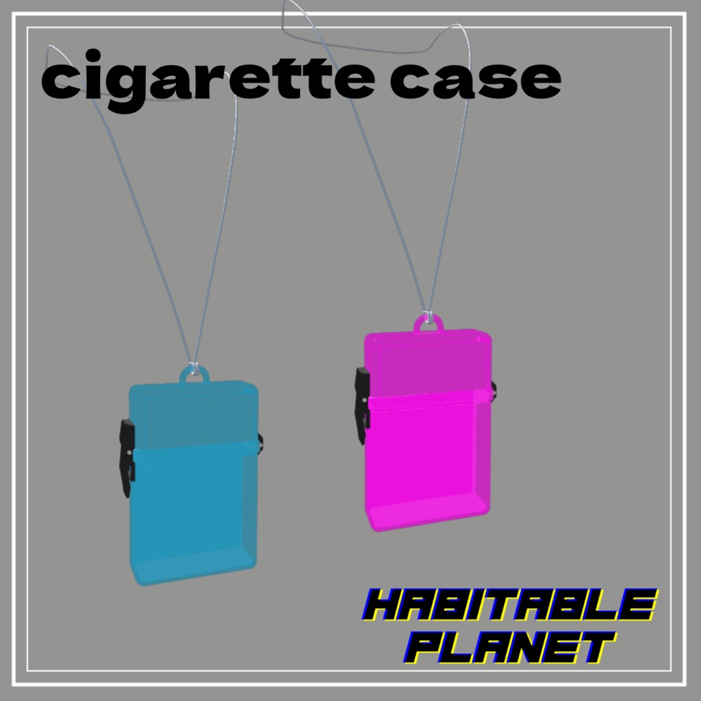 シガレットケース風 VRChat向けアクセサリー