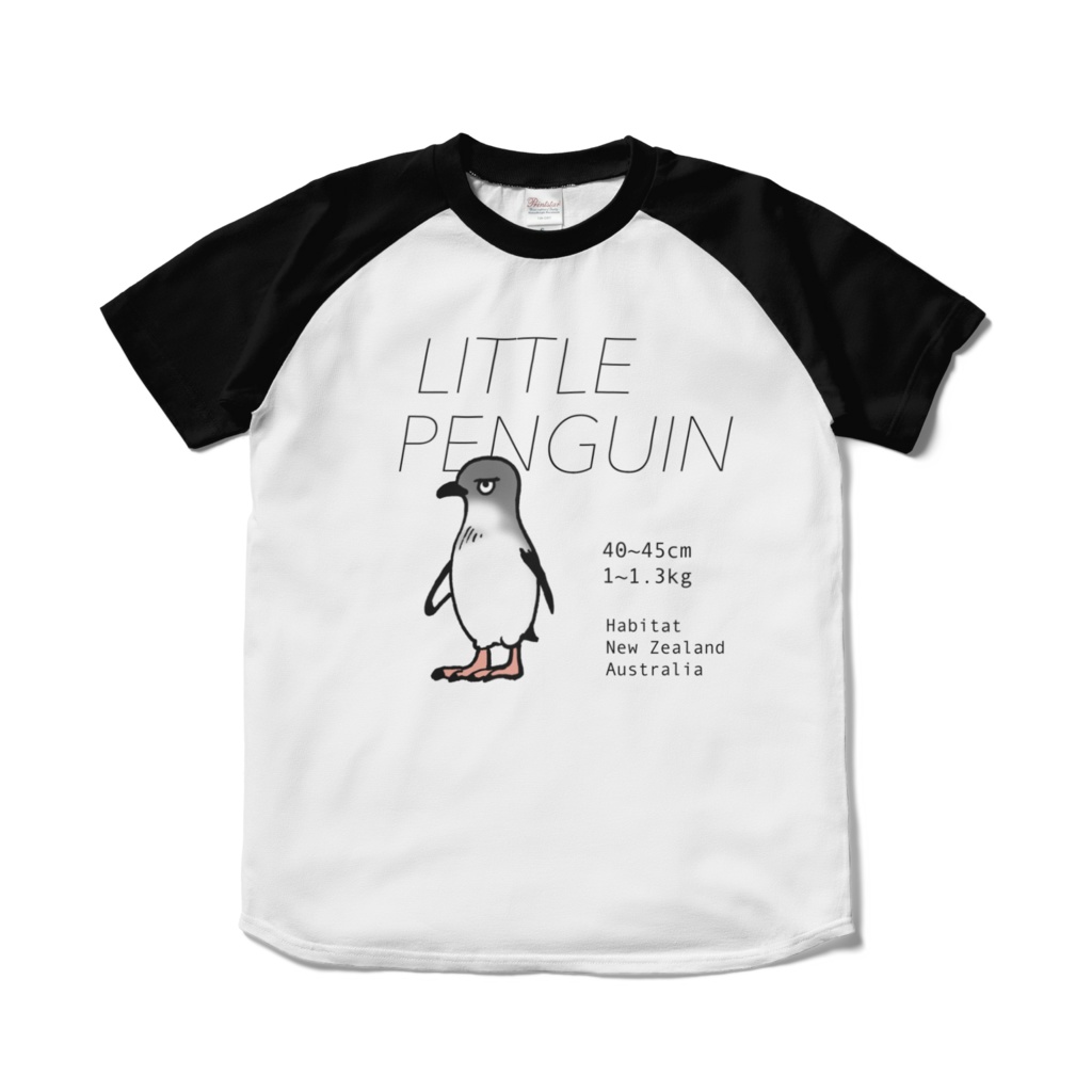 ラグランTシャツ・コガタペンギン