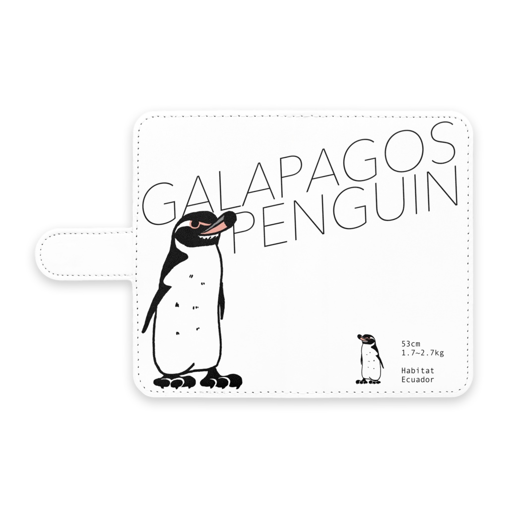 ガラパゴスペンギン　手帳型Androidケース - S 