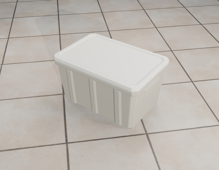 【VRChat / 3Dモデル】スタッキング収納ボックス 3色セット|設定済みPrefab・GLB収録
