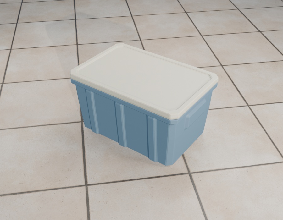 【VRChat / 3Dモデル】スタッキング収納ボックス 3色セット|設定済みPrefab・GLB収録
