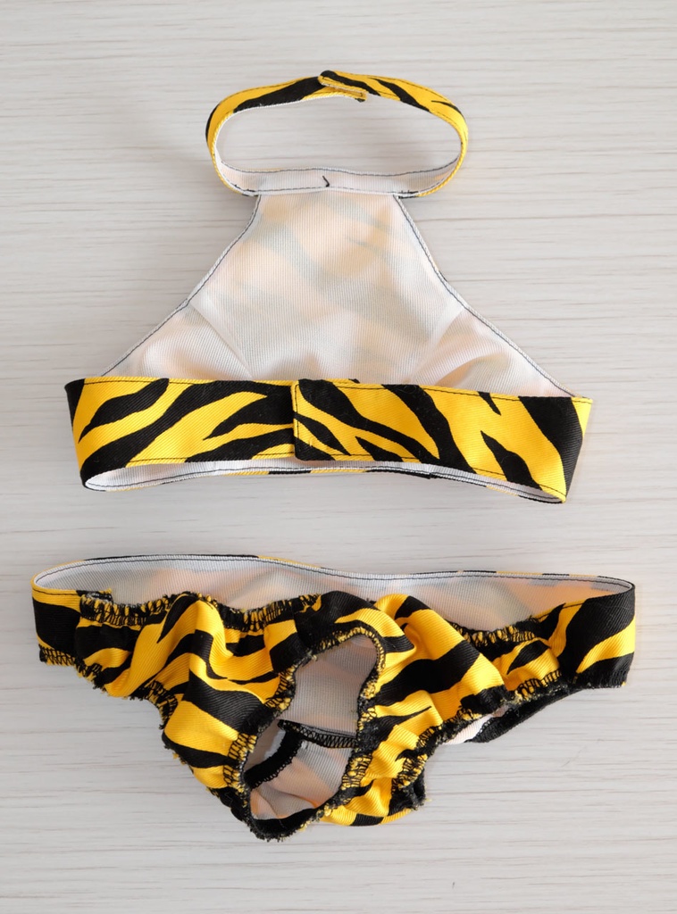 けものひめ ベアトリーチェ(ビーチェ)用 ホルターネックタイプ 虎縞水着