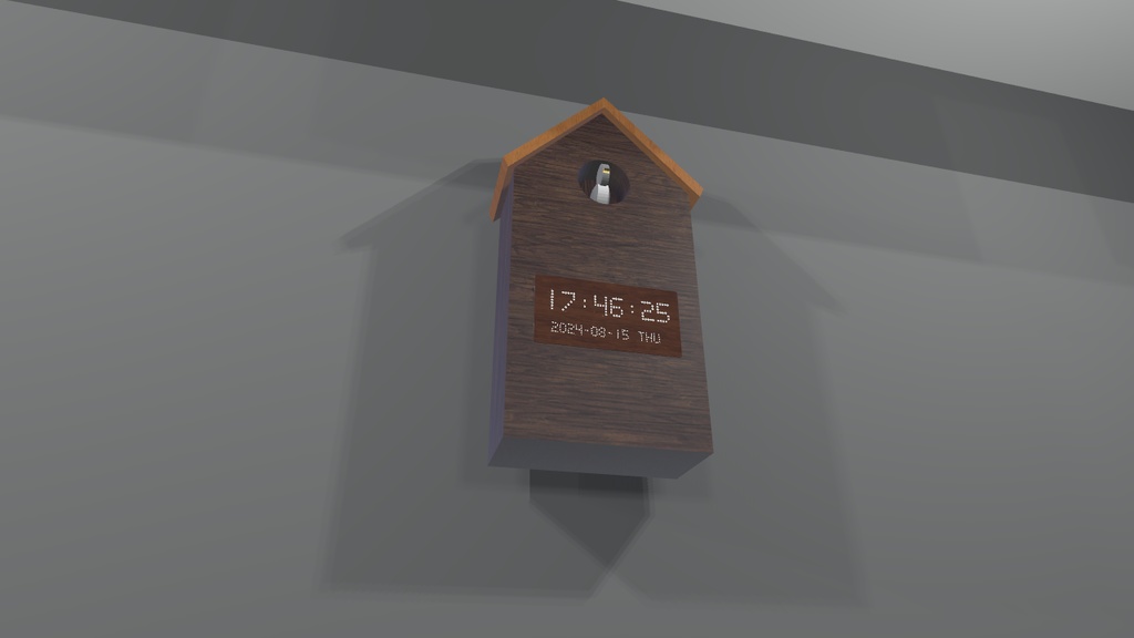 【VRChat向け】鳩時計ver1.0