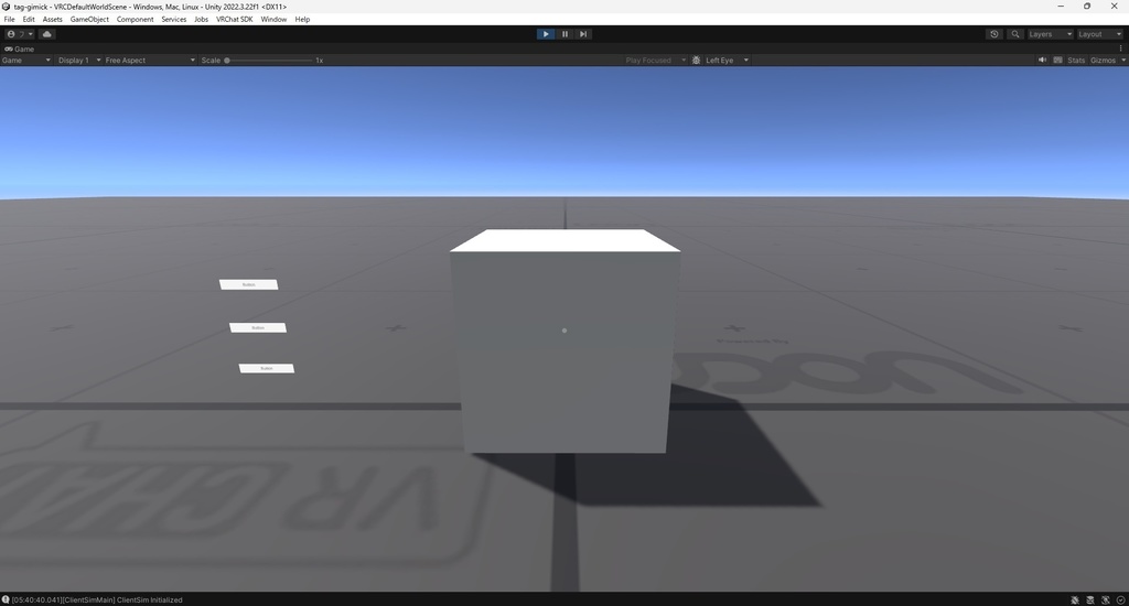 【VRChat用】ボタン押したらマテリアルが切り替わるやつ