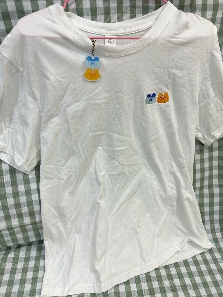 【SD】E-Ma97%Sweet アイドル応援カフェ 沢リョ 刺繍Tシャツ 黒/白