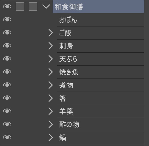 和食御膳セット(セット&単品データ)