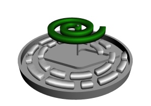 蚊取り線香土台付き