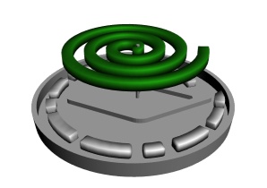 蚊取り線香土台付き
