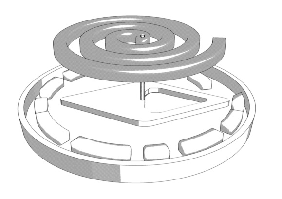 蚊取り線香土台付き