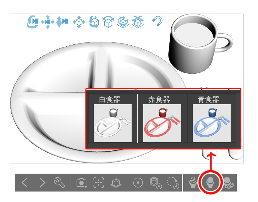 お子様ランチと子供用お皿セット