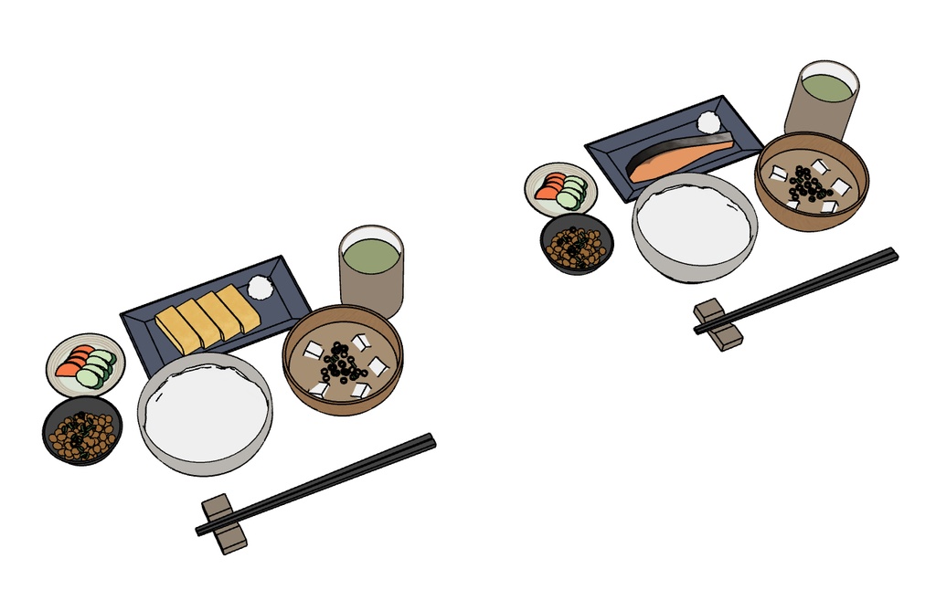 Japanese_breakfast(朝食)【skp】
