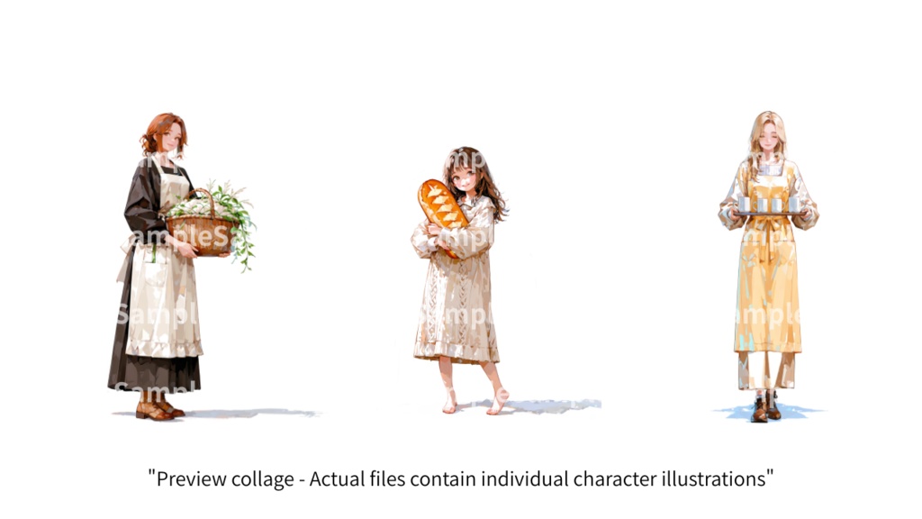 ArtiStyle Collection –モブキャラシリーズ:町の人々ver.1 | 商用利用OK PNG素材集