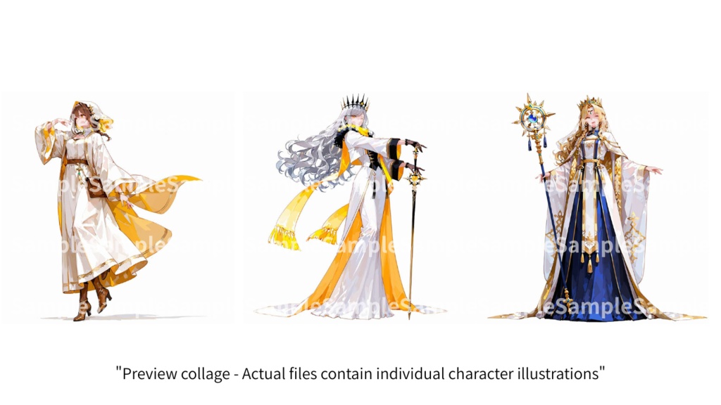 ArtiStyle Collection –モブキャラシリーズ:高貴な淑女コレクションver.1 | 商用利用OK PNG素材集