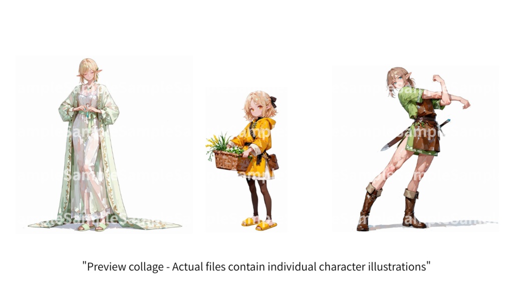 ArtiStyle Collection –モブキャラシリーズ:異世界で暮らすエルフたちver.3