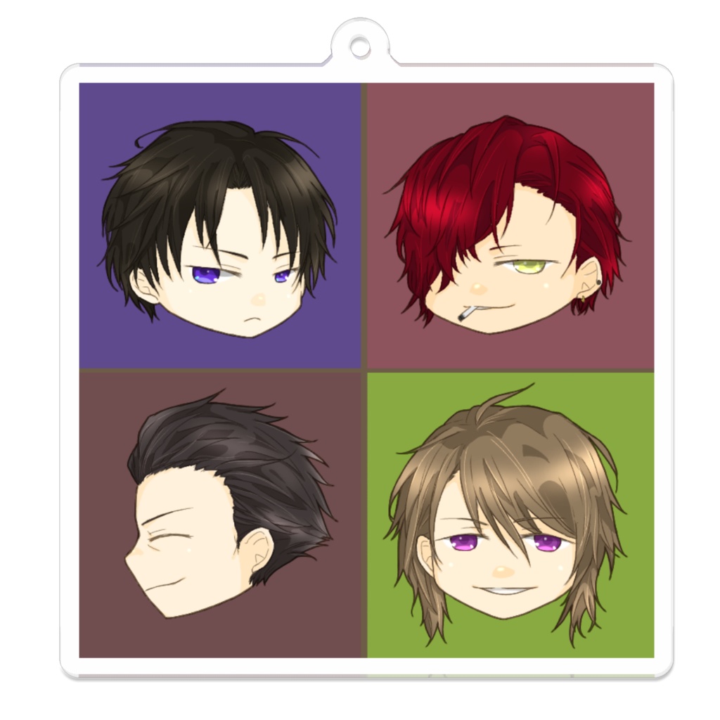 幕の国アクキー(土方・鴨・魁・近藤ver.)