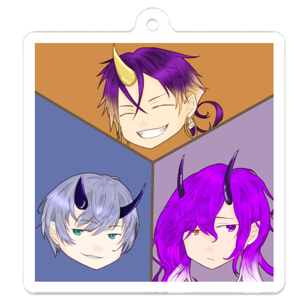 奈落アクキー(鬼童丸・天邪鬼・百目鬼ver.)